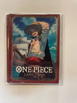One Piece Card Game Limited Promotion Sleeves Shanks Red Hair Pirate 10ct Bandai - Image 1