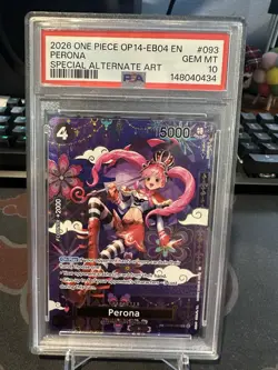 2026 ONE PIECE THE AZURE SEA'S SEVEN SPECIAL ALT ART #093 PERONA PSA 10 - Image 1