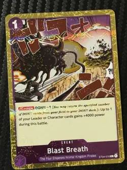 One Piece - Blast Breath Jolly Roger Foil - Premium The Best Reprint - Image 1