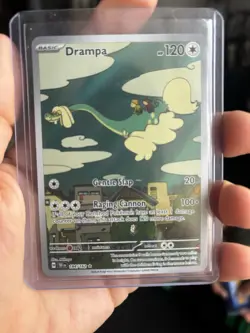 Drampa Pokemon Card 184/162 SV05: Temporal Forces Illustration Rare Holo - Image 1