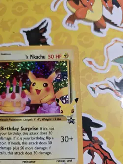 Pokemon Bday Pikachu 24/53 Celebrations Classic Collection Holo Pokemon Card Tcg - Image 5