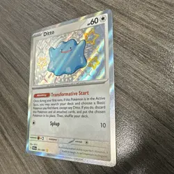 Pokemon TCG Ditto 201/091 Paldean Fates Shiny Ultra Rare Holo Card NM Condition - Image 2