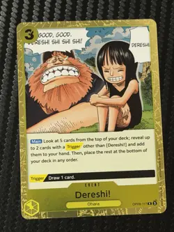 Dereshi! OP09-117 R Foil Rare Emperors In The New World One Piece Card Game - Image 1