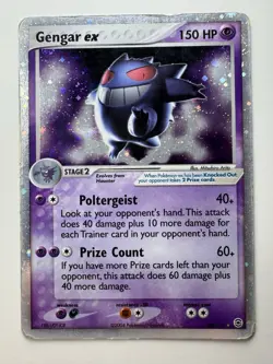 Pokemon Gengar EX TCG Holo Card 108/112 EX FireRed & LeafGreen 2004 Very Good - Image 1