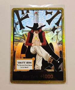 DON!! Card Dracule Mihawk Gold OP14 One Piece TCG ENGLISH Card - Image 1