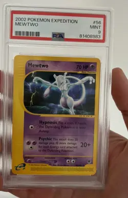 PSA 9 Mewtwo 56/165 Expedition 2002 Pokemon Card Non Holo - Image 1