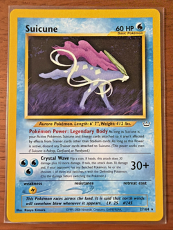 Suicune 27/64 Neo Revelation WotC 2001 Vintage Pokemon TCG Card - LP Raw - Image 1