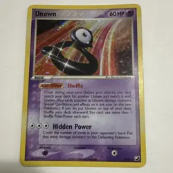Pokemon Unown B/28 EX Unseen Forces Holo Rare Basic 60 HP Card 2005 LP - Image 1