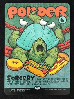 1x MTG Ponder - Secret Lair Showdown (SLP) #19 - Magic the Gathering - Image 1