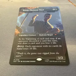 Benny, Platinum Thief - Tinybones MINT 2458 Secret Lair SLD MTG Mythic Unplayed - Image 2