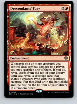 Magic the Gathering Descendants' Fury Lorwyn Eclipsed Commander MTG Free Ship! - Image 1
