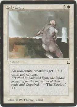 ►Magic-Style◄ MTG - Holy Light - English The Dark - Good/Played - Image 1