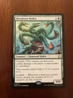 MTG Mossborn Hydra Foundations FDN #107 Non-Foil NM Magic the Gathering - Image 1
