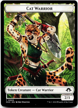 Cat Warrior Token [Modern Horizons 3] Magic MTG ⚪ - Image 3