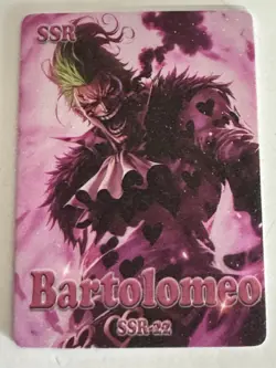 BARTOLOMEO SSR SSR-22 Satin Glitter Thick ONE PIECE Art Anime Card - Image 1