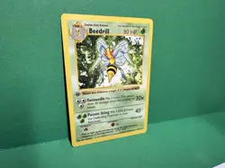 1999 Pokemon Set 1st Edition Beedrill #17/102 Shadowless Wizards WOTC - Image 2
