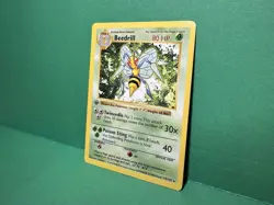 1999 Pokemon Set 1st Edition Beedrill #17/102 Shadowless Wizards WOTC - Image 3