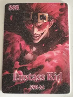 EUSTASS KID SSR SSR-32 Satin Glitter Thick ONE PIECE Art Anime Card - Image 1