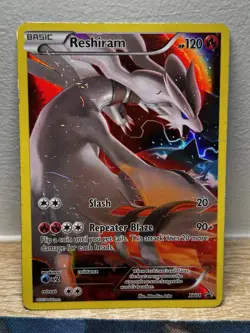 Reshiram XY74 Black Star Promo Full Art Ultra Rare Pokemon Card MP - Image 1