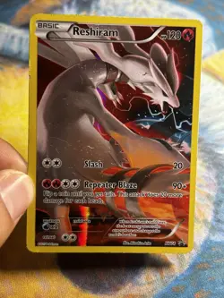 Reshiram XY74 Black Star Promo Full Art Ultra Rare Pokemon Card MP - Image 3