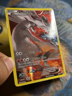 Reshiram XY74 Black Star Promo Full Art Ultra Rare Pokemon Card MP - Image 4