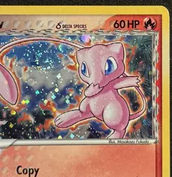 2007 POKEMON POP SERIES 5 #3 MEW HOLO INVERTED BACK + HOLO BLEED & HUGE SWIRL - Image 5