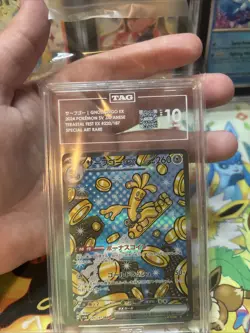 Pokemon Gholdengo Ex Japanese Terastal Fest 220/187 SAR TAG 10 Gem Mint - Image 3