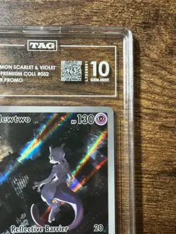TAG 10 GEM MINT Mewtwo #052 Black Star Promo – 2023 Pokemon TCG S&V UPC - Image 4