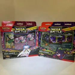 Pokemon Set of 2 Mega Gengar And Mega Diancie ex Mega Battle Deck "1 of Each" - Image 1