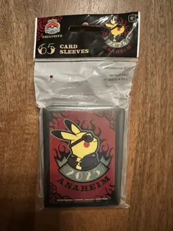 2025 Pokemon World Championships Exclusive Rockabilly Pikachu Card Sleeves - Image 1