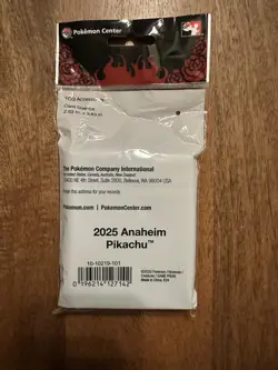 2025 Pokemon World Championships Exclusive Rockabilly Pikachu Card Sleeves - Image 2