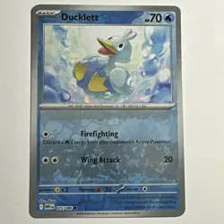 Ducklett 025/086 Common Reverse Holo (Defective) White Flare WHT Pokemon TCG NM - Image 1