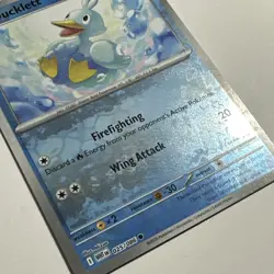 Ducklett 025/086 Common Reverse Holo (Defective) White Flare WHT Pokemon TCG NM - Image 2