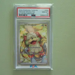 Pokemon Hisuian Growlithe Illustration Rare Holo 181/167 PSA 10 2024 - Image 1