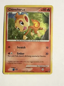 Pokemon Chimchar DP02 Holo Promo 2007 Diamond & Pearl Cosmos Holo LP/EX - Image 1