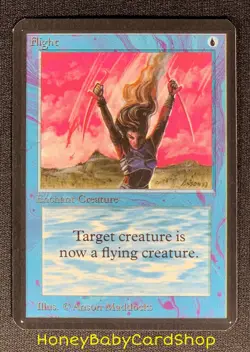 MTG Limited Edition Alpha 1993 Flight M/NM+ Card LEA Old School 93/94 - Image 2