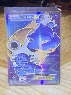 Pokemon Blastoise EX (Full Art) 142/146 XY 180 HP Ultra Rare Holo Pokemon TCG - Image 1