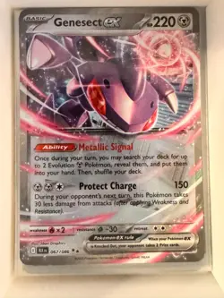 Pokemon Genesect ex 067/086 Black Bolt Double Rare NM - Image 1