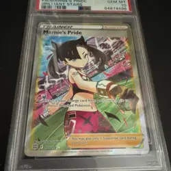 Pokemon Marnie's Pride Full Art Holo Ultra Rare Brilliant Stars 171/172 PSA 10 - Image 2