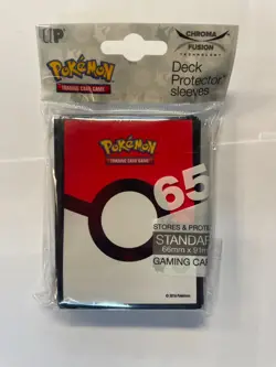 Pokemon TCG Deck Protector Sleeves 65 Count Standard 66x91mm Ultra Pro Chroma Fu - Image 1