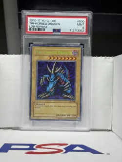 Yu-Gi-Oh LOB Reprint LOB-000 Tri-Horned Dragon PSA 9 - Image 1