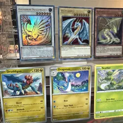 8 Dragon Cards (Pokemon And Yugioh) - Image 3