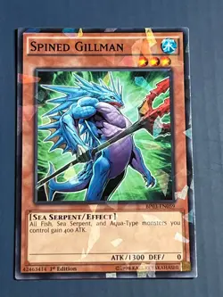 Yugioh Spined Gillman BP03-EN059 Shatterfoil 1st Edition LP - Image 1