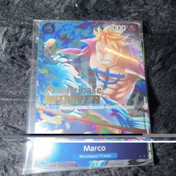 Bandai One Piece CCG Marco Winner Foil Promo Pre-Release P-071 Character Card - Image 1