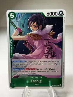 Tashigi OP14-029 Rare Foil One Piece The Azure Sea's Seven - Image 1