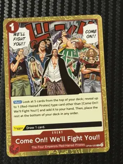 Come On!! We'll Fight You!! OP09-020 R Emperors in the New World - ONE PIECE - Image 1