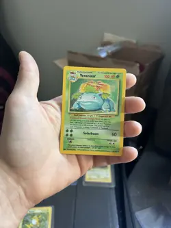 Pokemon TCG Venusaur Base Set Holo Unlimited Rare Card 15/102 LP Condition - Image 1