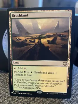 Brushland NM/M Unspecified Set MTG Magic Card Selesnya PainLand EDH Rare - Image 1