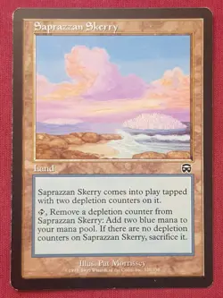 Magic The Gathering MERCADIAN MASQUES SAPRAZZAN SKERRY land card MTG - Image 1