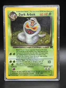 2000 Pokemon Rocket 1st Edition Dark Arbok Holo Rare Team Rocket (NM) - Image 1